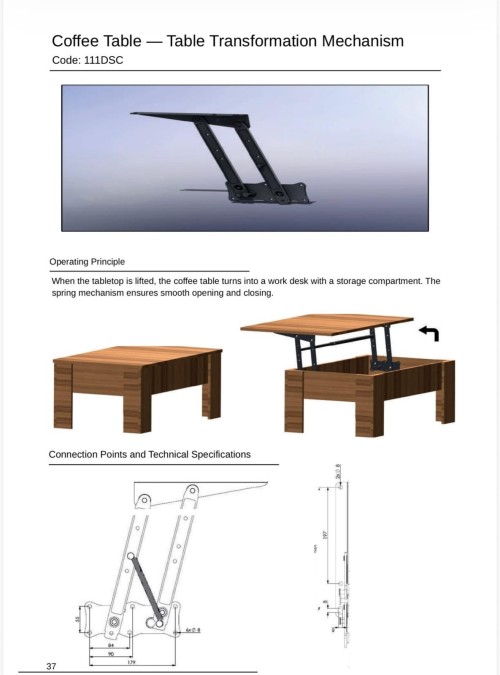 Smooth Sliding Table Mechanism for Easy Extension