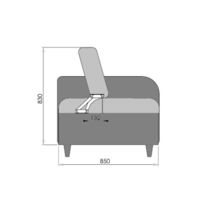 High Quality 22 cm Backrest Mechanism for Comfortable Seating