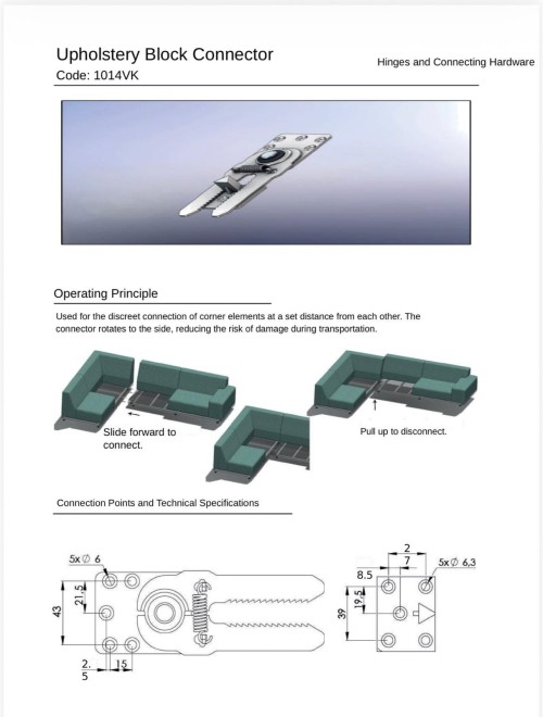 Durable Metal Corner Joint for Sturdy Seat Assembly