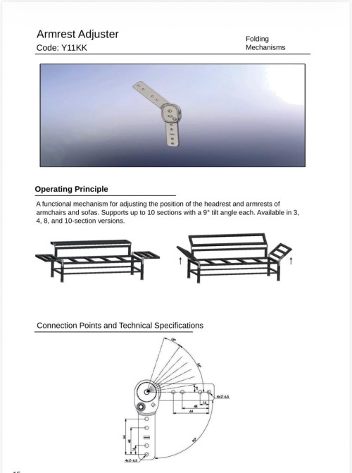 Versatile Arm Folding Mechanism Featuring Multiple Levels 3 6 8 and 10