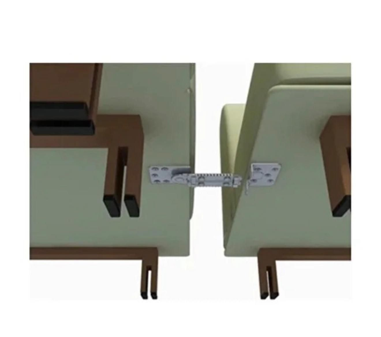 Durable Metal Corner Joint for Sturdy Seat Assembly