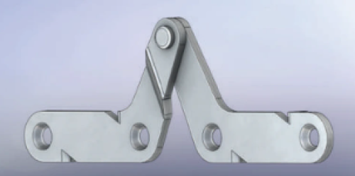 Heavy Duty L Shaped Metal Hinge for Furniture Seat and Backrest Assembly