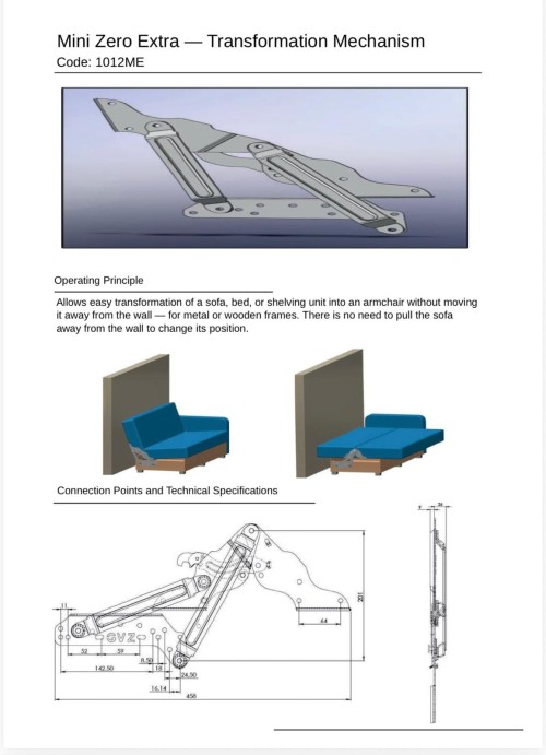 Durable Mini Zero Extra Mechanism Seat for Enhanced Seating Support