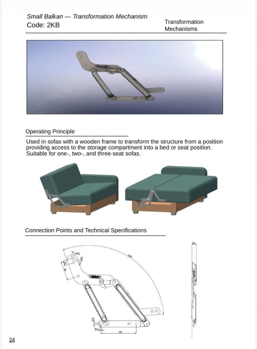 Durable Small Balkan Mechanism Sofa Scissor for Comfortable Seating Solutions